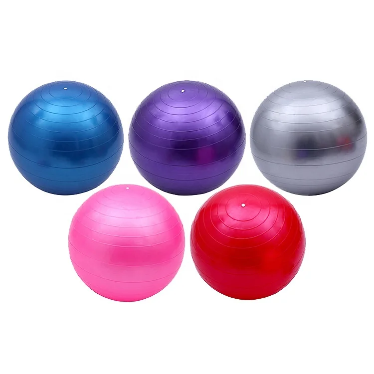 

Gym Massage Exercise Balance Fitness Sports Balls with Pump PVC  Yoga Ball, Pink,blue,purple,grey,red