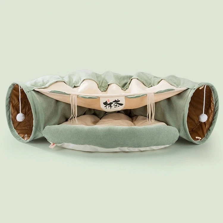 

The New Multifunctional Movable Foldable Pet Bed Cat Play Tunnel Cat House