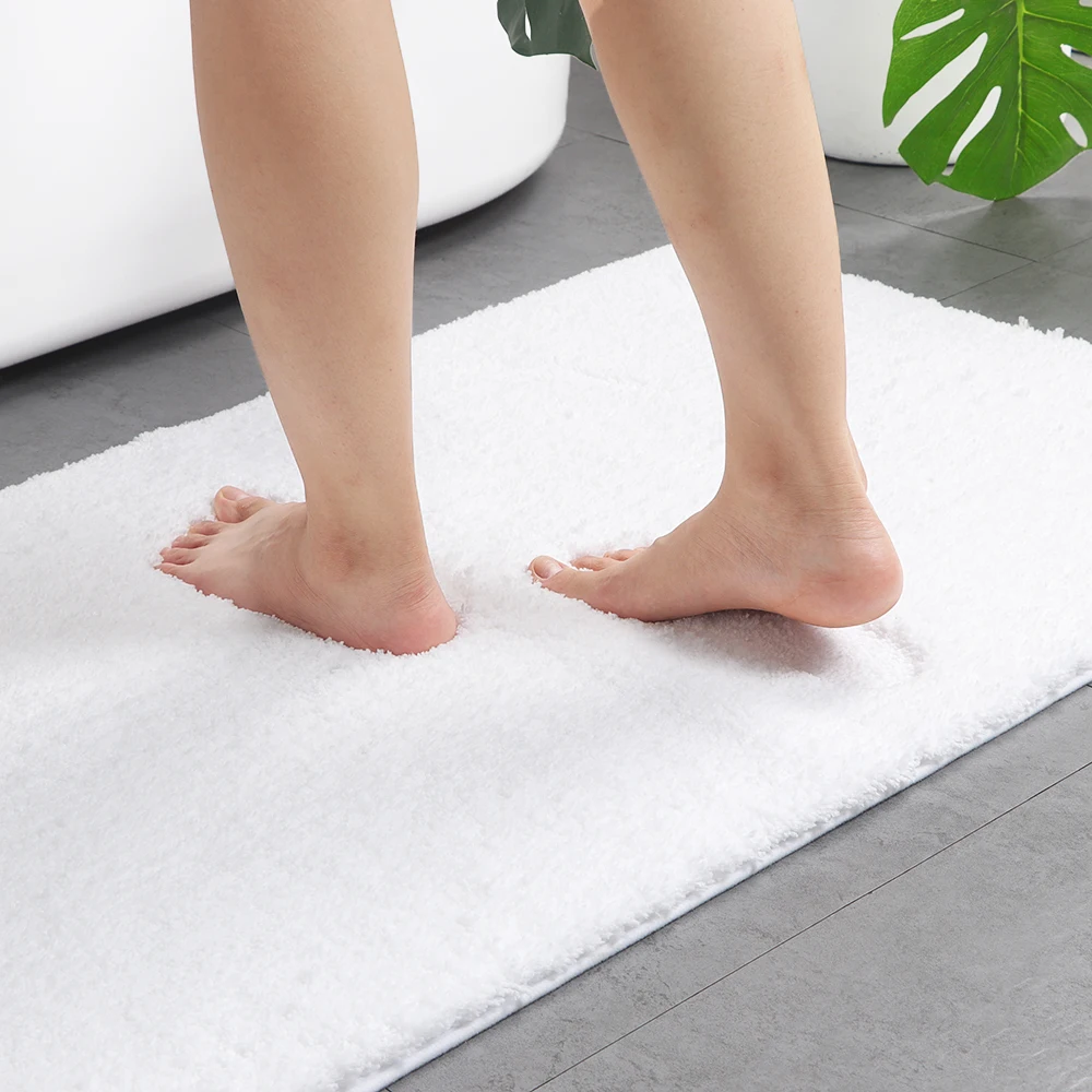 

Factory Stocked Soft Microfiber Solid Modern Turkey Bath Mat
