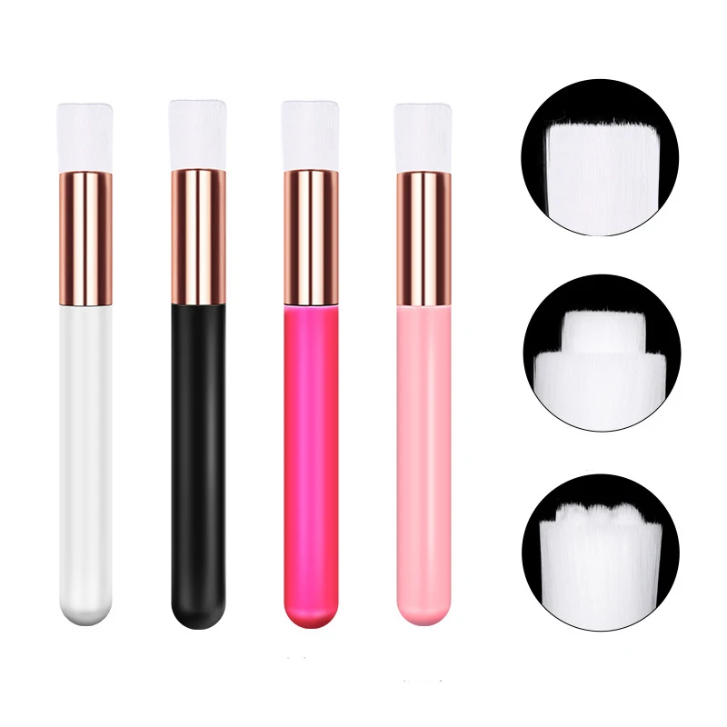 

Wholesale 4 Colors Pink White Back Rose Eyelash Cleaning Brush Lash shampoo Brush Lash Foam Cleanser Eyelash Extension Tools, White/black/pink/rose