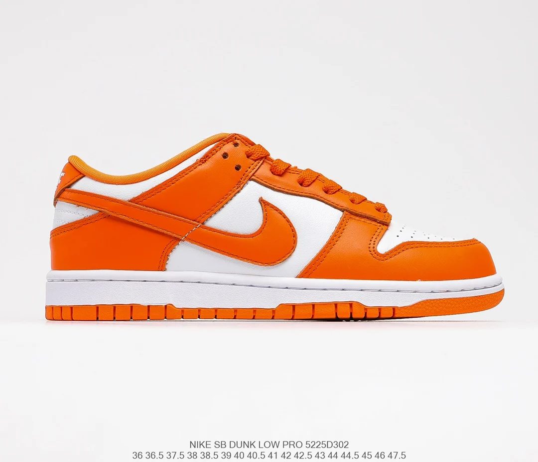 

2021 hot sale Nike SB Dunk Low "Orange Blaze" casual low-top sports skateboard shoes white orange blood orange Nike sneakers