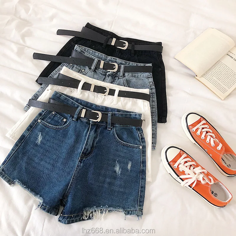 

Women's jeans Korean fashion jean shorts Women hot pants factory wholesale
