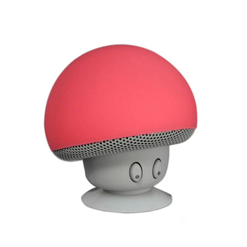 

2022 Waterproof Wireless Cheap Cute Portable Mushrooms Sucker Speaker Mini BT Speaker