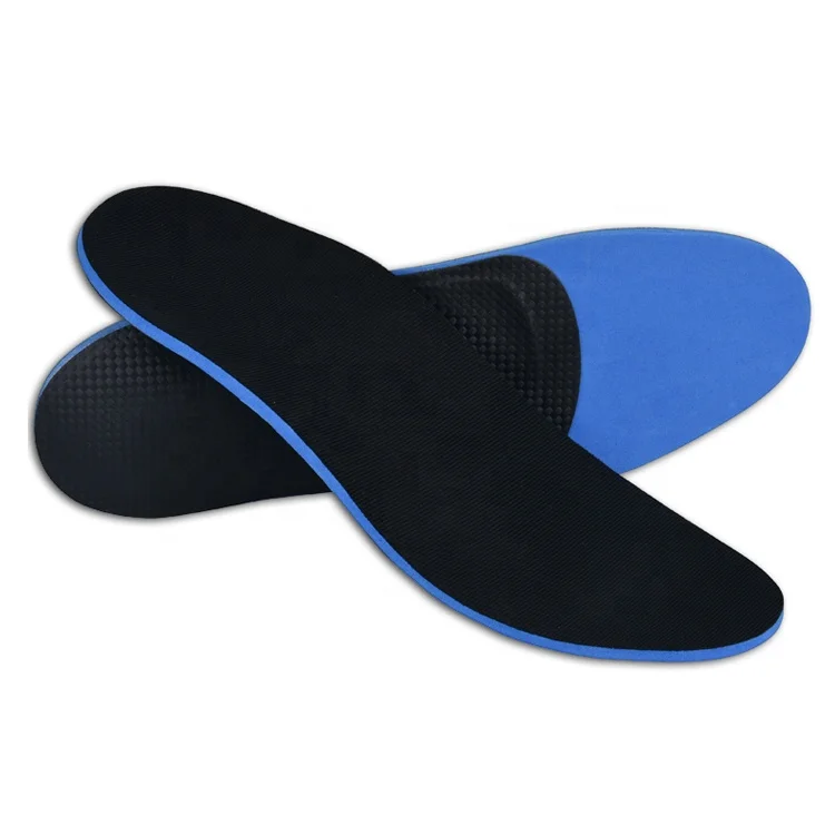 

COMFORMA E19 Anti-bacteria fiber arch support pad flat feet heat moldable custom insoles economy orthotics, Black