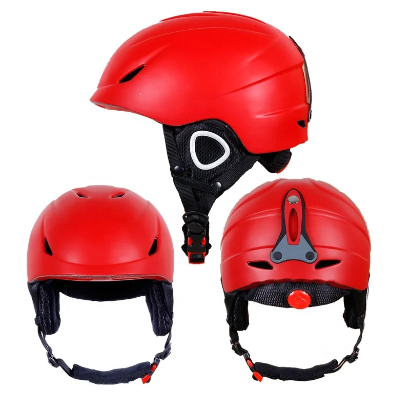 
Customized Snowboard Ice Skates Helmet Popular Red Color Snowboard Helmet 