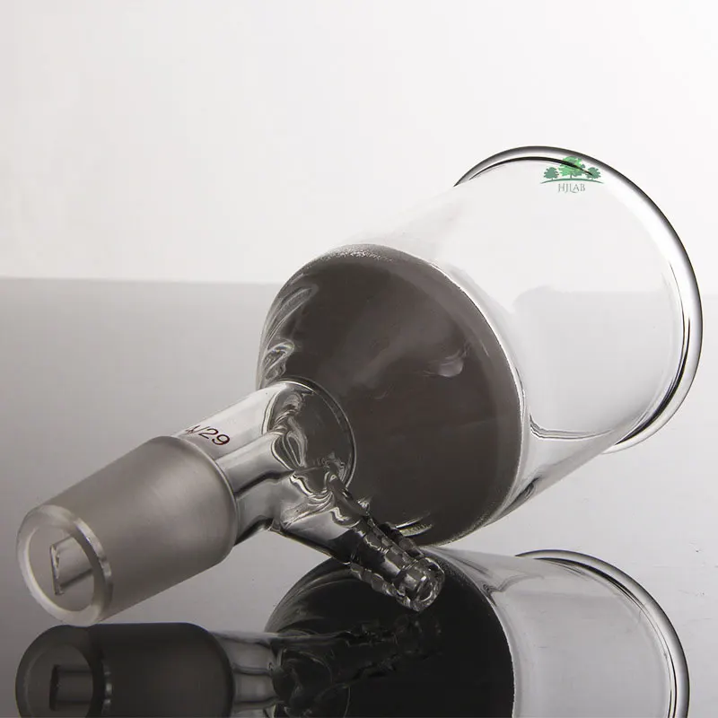 lab use high quality glass 35~1000ml buchner separatory funnel