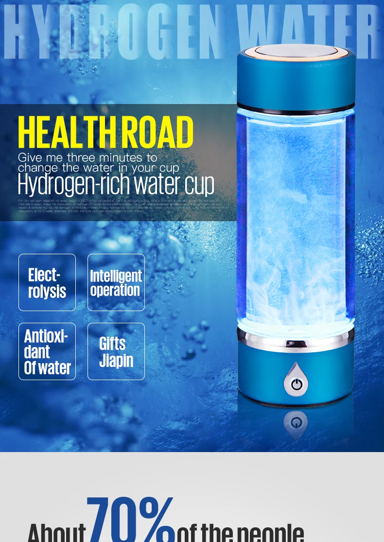 Bouteille D'eau à Hydrogène Améliorée 2025, Générateur D'eau à Hydrogène Avec