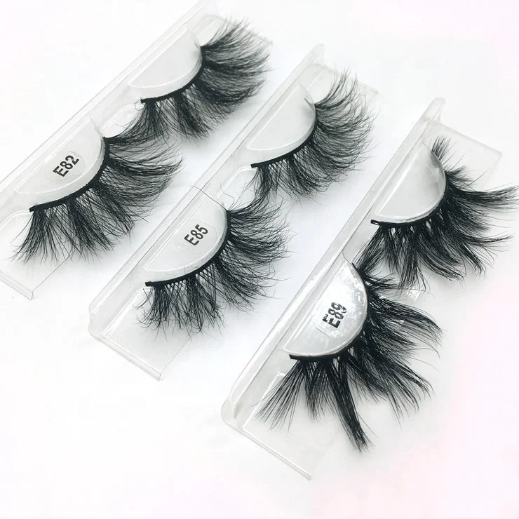 

good lash vendors fluffy customised natural 25mm mink eyelashes