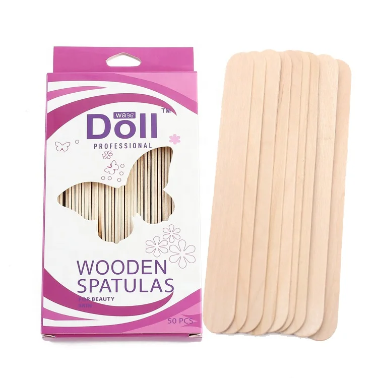 

Wax use 50 pcs Factory Prices Wooden Spatulas For hair removal wooden wax spatulas