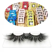 

China Factory Wholesale Faux Private Label 5D 3D Mink Lashes 25Mm Mink Eyelashes