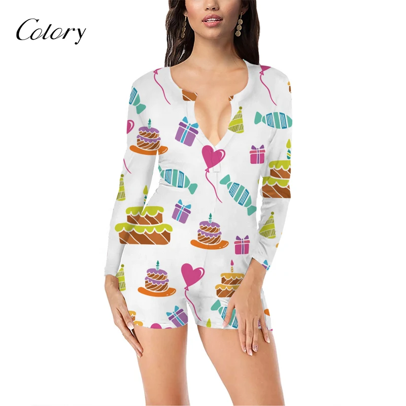 

Colory Women Casual Set Bow Tie Romper Fashion Jumpsuit For Woman, Picture shows