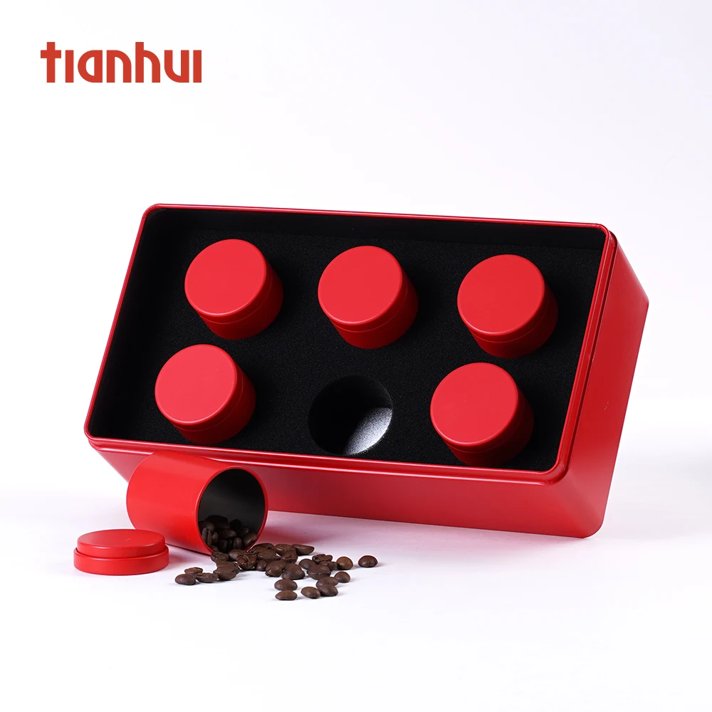 
Aluminum tin canisters custom candy tea metal tin box packaging wedding favors 