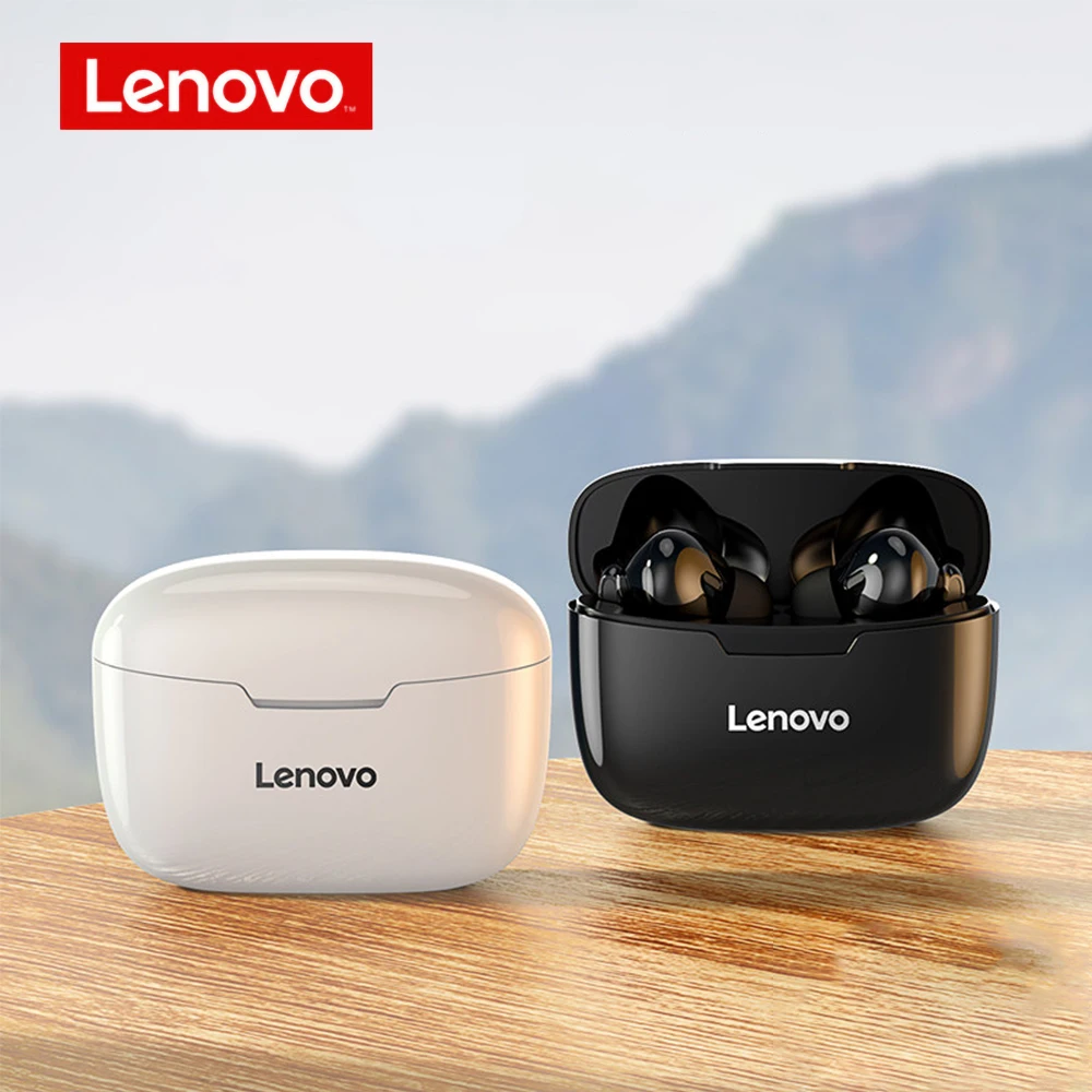 

Lenovo Wireless Earphone XT90 TWS BT5.0 Sports Headphone Touch Button IPX5 Waterproof Earplugs with 300mAh Charging Box