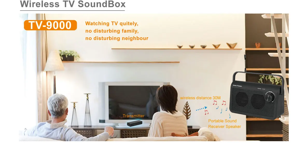 Senior Hearing Assistance Speaker For Tv,Tv Sound Amplifier Soundbox