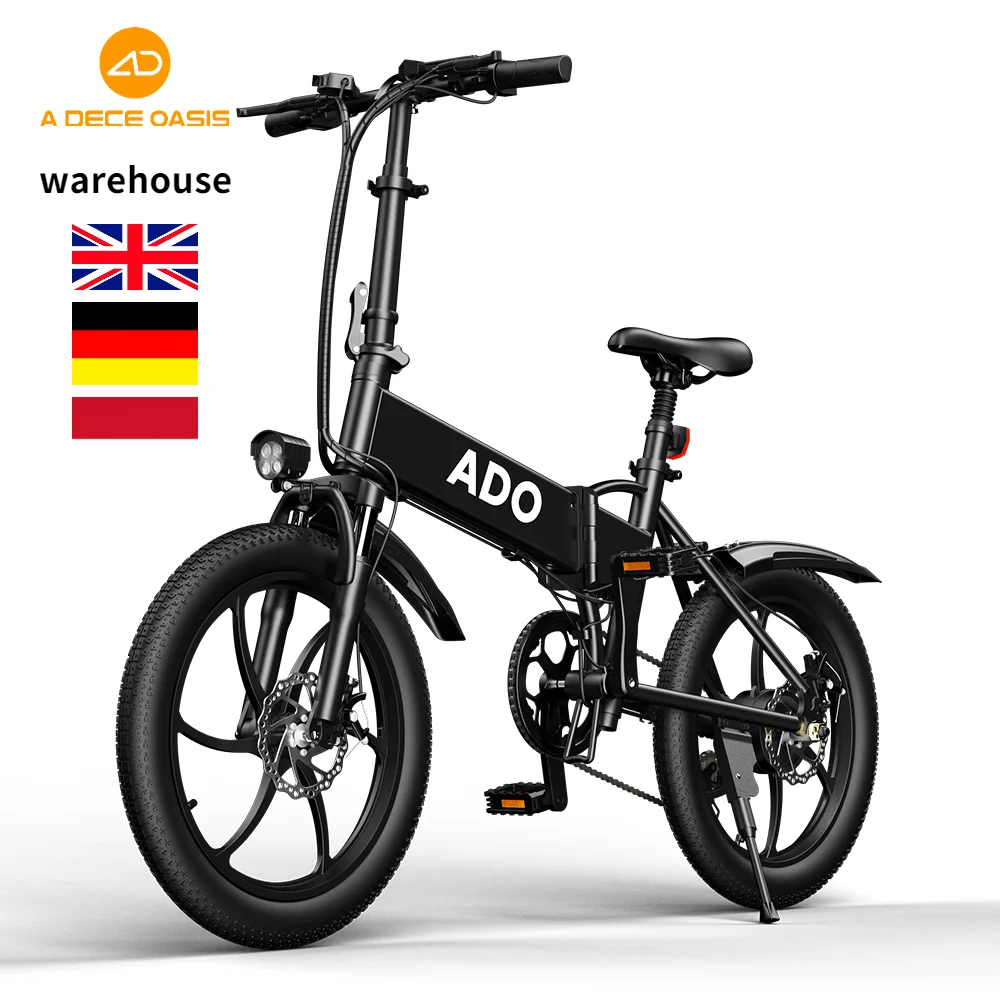 

Dropshipping EU USA UK warehouse A20 folding fat tire city road bike full suspension ebike Mountain E Bike