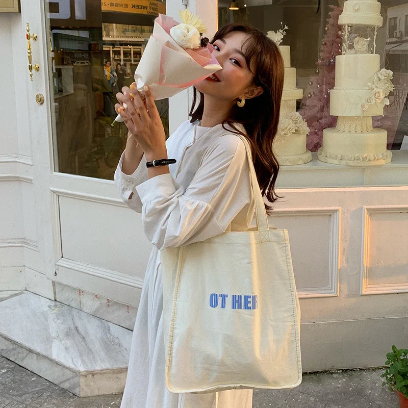 

high quality wholesale shopper sew bag tote cotton canvas tote reusable shopping bags white canvas