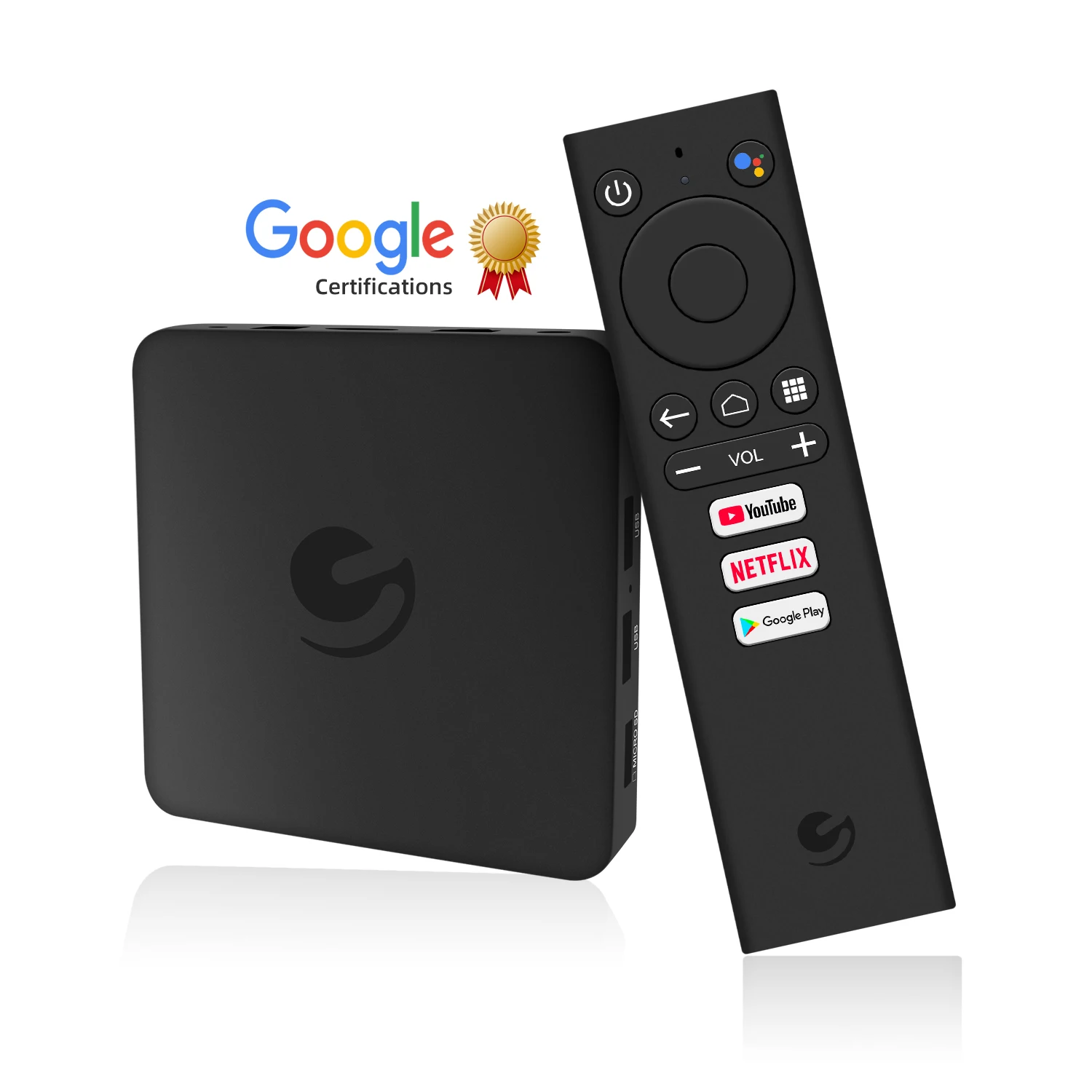 

Ematic EN1015K 2GB 8GB Smart Home Media player Android 9.0 usb3.0 BT 4.2 Voice Control Google Certified TV Box