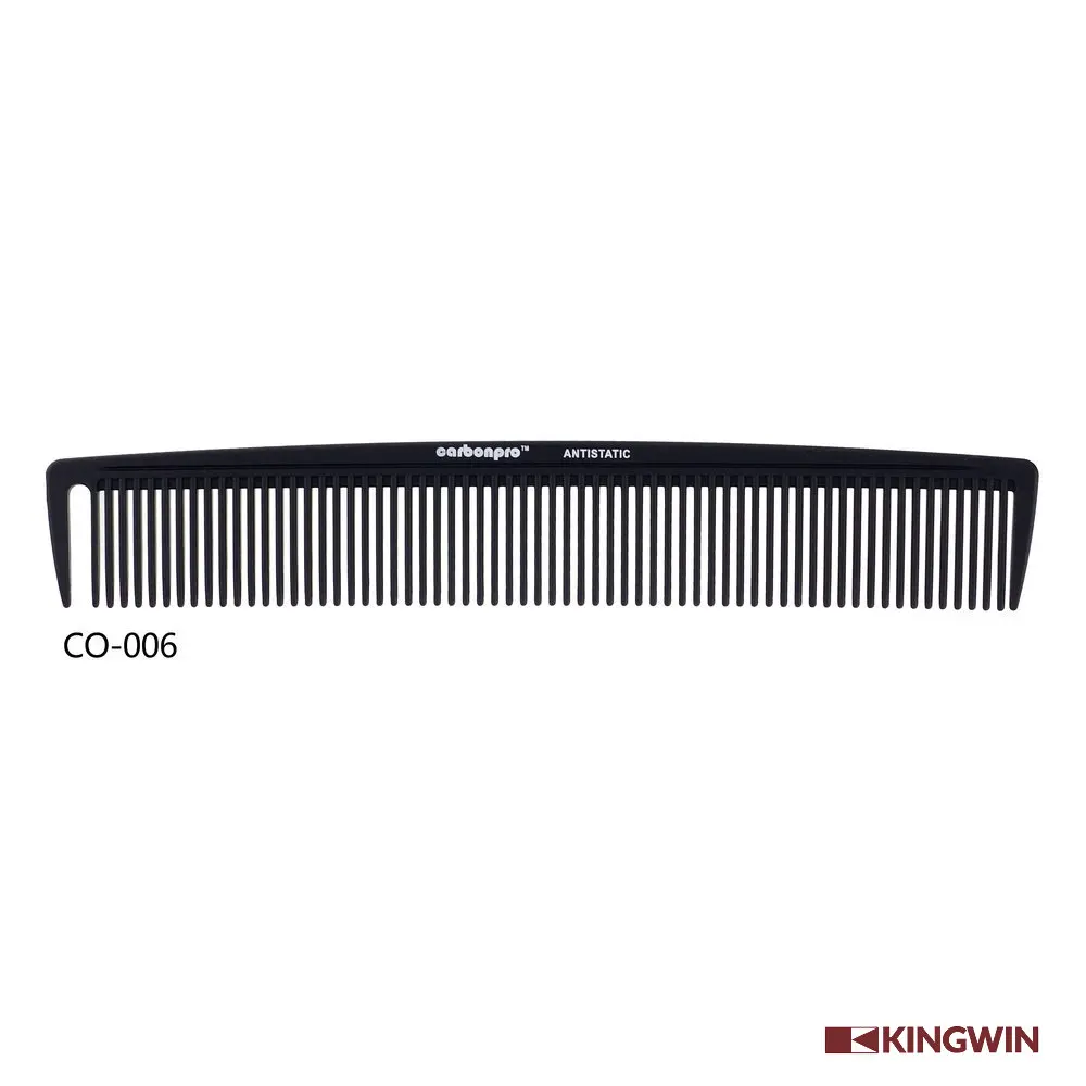 

salon supplies kingwin barber hairdressing accessories Salon Hair Cutting detangling Carbon Comb, Black