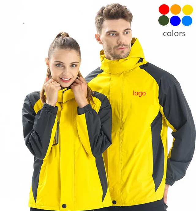 

2021 spring hiking camping working sportwear custom logo coat jacket waterproof outdoor jacket for men and women, 5colors