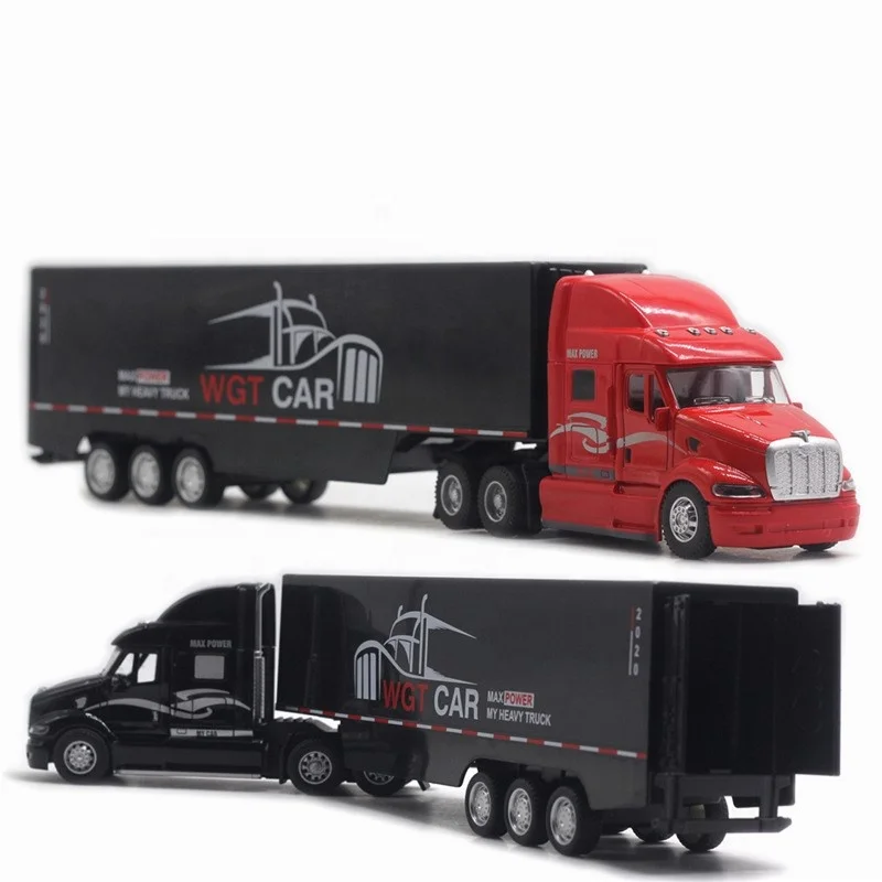 

Diecast Toy Vehicles 1:48 Sale American Container Truck Model Of Alloy Container Truck For Boy Toy Modelo Collection