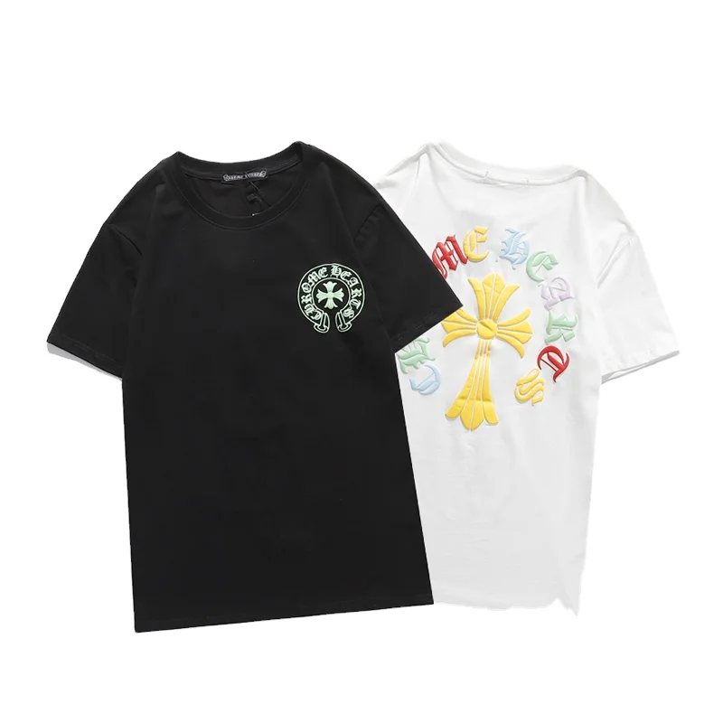 

CHU1 Men's trend print summer short-sleeved t shirt luxury tshirt classique pour hommes et femmes stock t-shirt