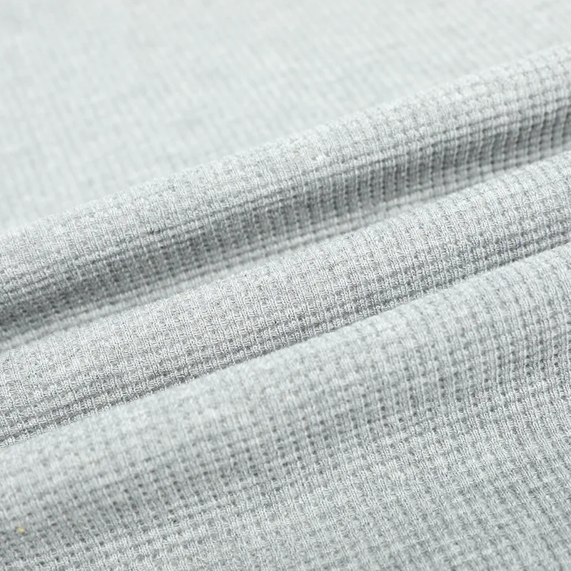 

New Style 40%Polyester 60%Cotton Knitted Fabric Ribbed Knitted Comfortable CVC Waffle Fabric