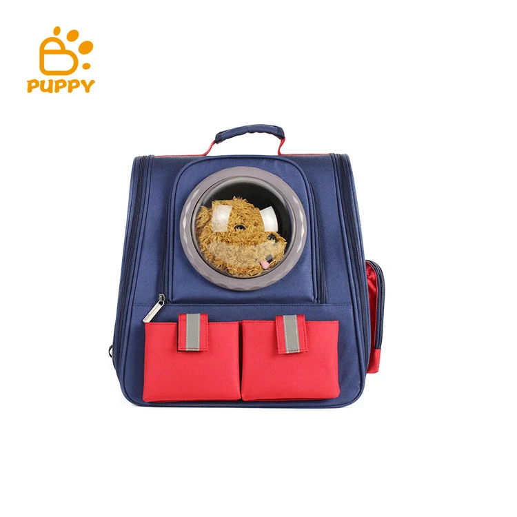 

Fashion Canvas Useful Small Pet Carrier Backpack Carrier Travel Air Approved Pet Cat Backpack Carrier Cage, Blue, pink, khaki