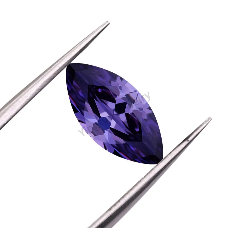 

CZ Gemstones Marquise Cut D-Violet Zircon Stone Cubic Zirconia