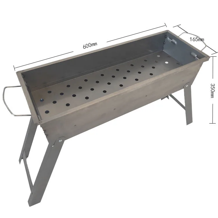 

Hot sales outdoor folding portable charcoal iron adjustable bbq grill for camping