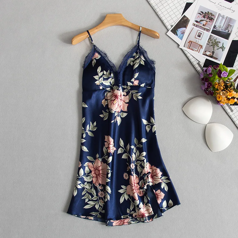 

New Women Sexy Silk Lingerie Korean Sets Sleepwear