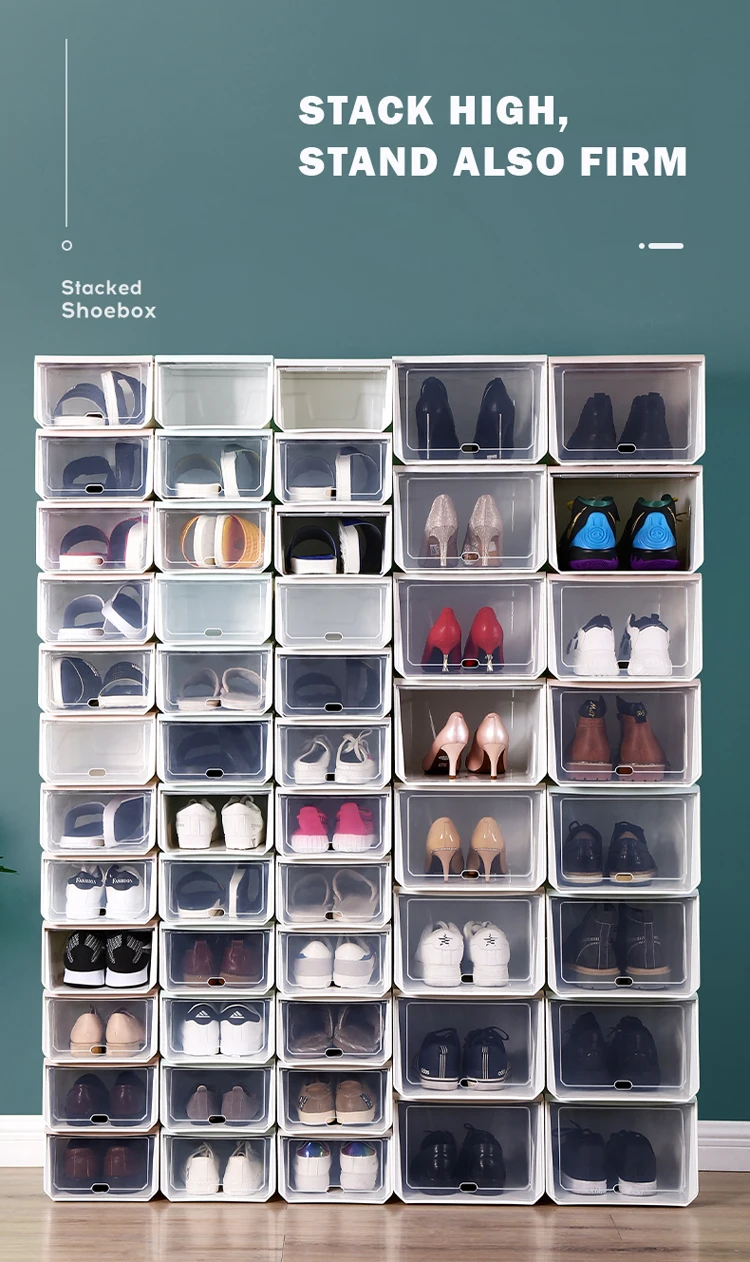 pull out shoe drawers on Hitop Box Storage Shoes Pp Pull Out Drawer Clear Men Front Door Custom Shoe Containers Buy Custom Shoe Containers American Style And Clear Wholesale Drawer Display Cases Boxes Organizer Stackable Multi Functional Shoes