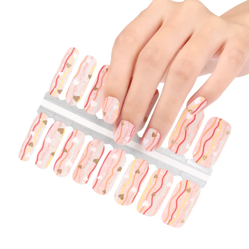Uv Gel Hot Sale Nail Sticker New Design High Quality Nail Stickers/wraps Factory Direct