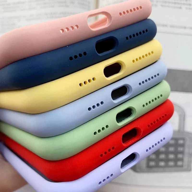 

Luxury Liquid Silicone Mobile Phone Bags & Cases For iPhone 6 7 8 Xr 11 12 13 Pro Max Phone Case Customized LOGO Free Sample, Customized colors