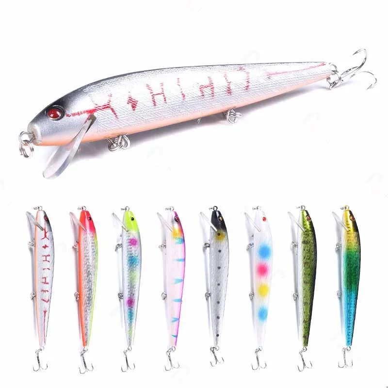 

High Quality Fishing Lure Artificial Hard Fishing Bait Plastic Minnow Lures, 8 colors