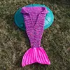 100% acrylic reversible knitted mermaid blanket air conditioning blanket Christmas presents and birthday presents
