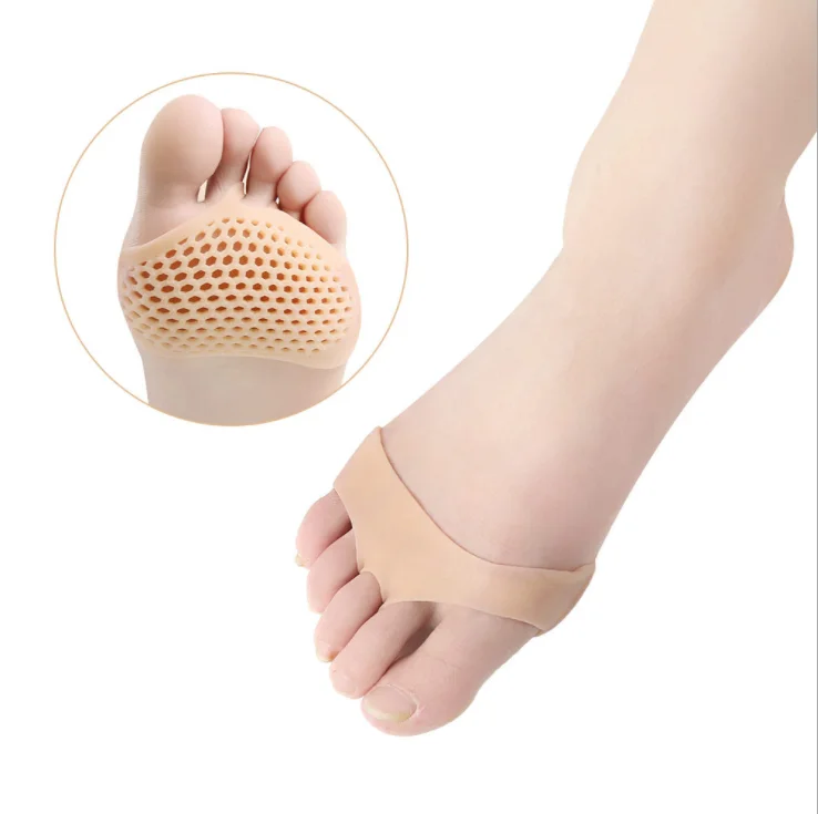 

Silicone Gel Forefoot Pad for Heel Shoe, Transparent or white