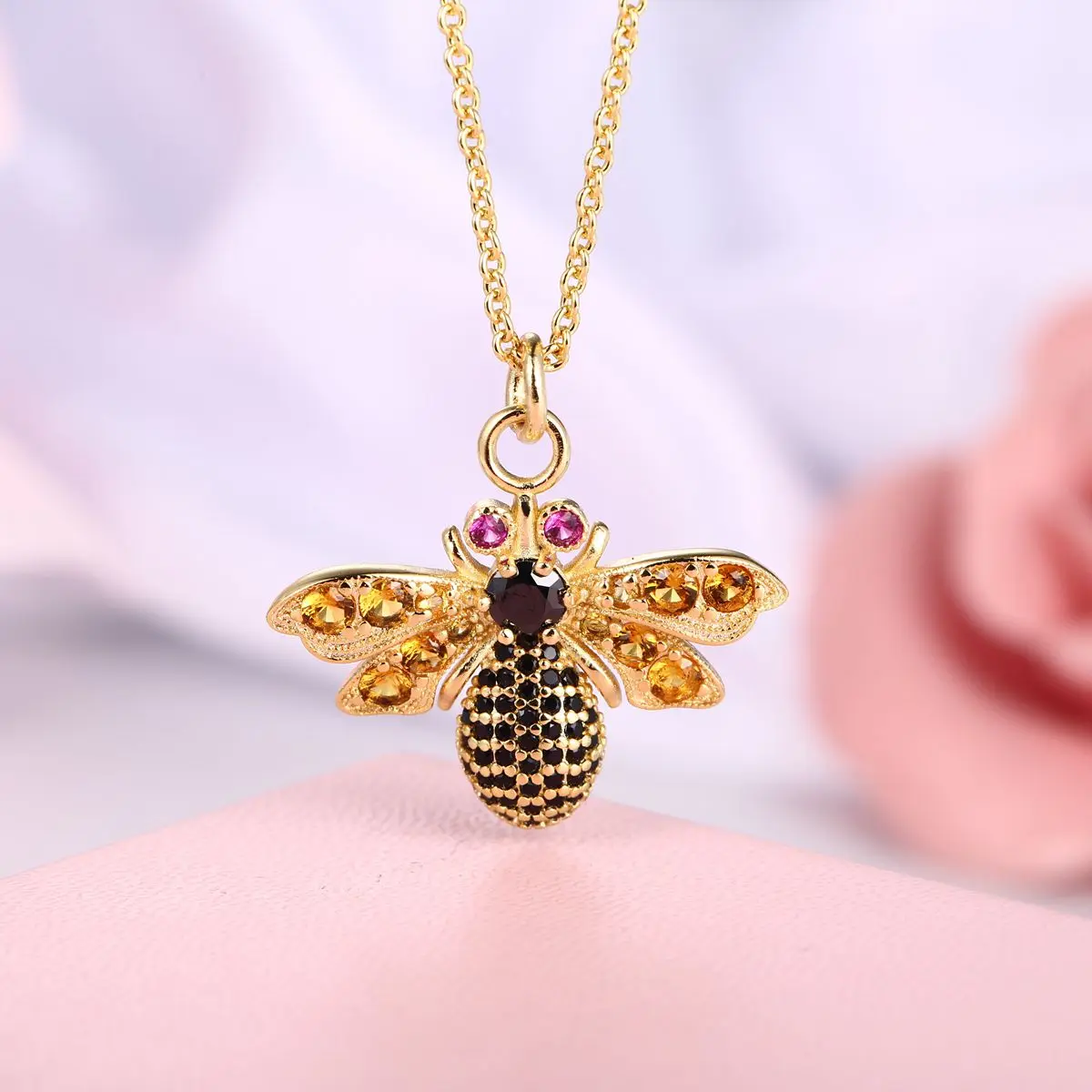 

2021 Bee High Quality Newest Fashion Necklace Jewelry, Gold color