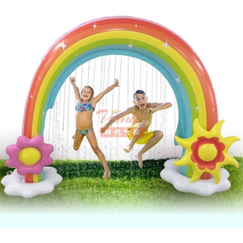 

Wholesale Garden Large Splash Sprinkler Inflatable Rainbow Arch Water Spray Toy Games
