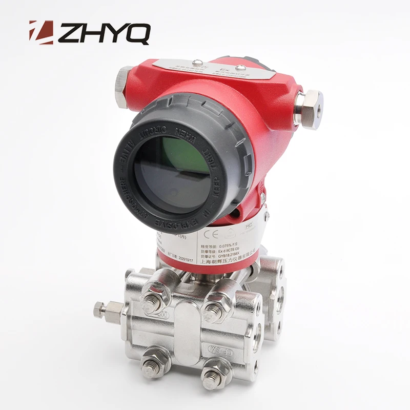 

ZHYQ intelligent industrial 4-20mAhart pneumatic DP differential pressure transmitter with factory price