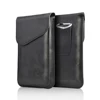 For iPhone and for Samsung Universal Two Phones double decks two plies PU leather case phone double decks belt clip phone case