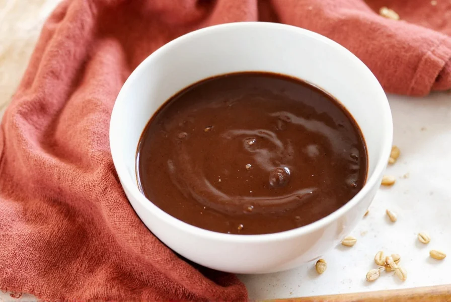 Mole sauce frozen in ice cube tray