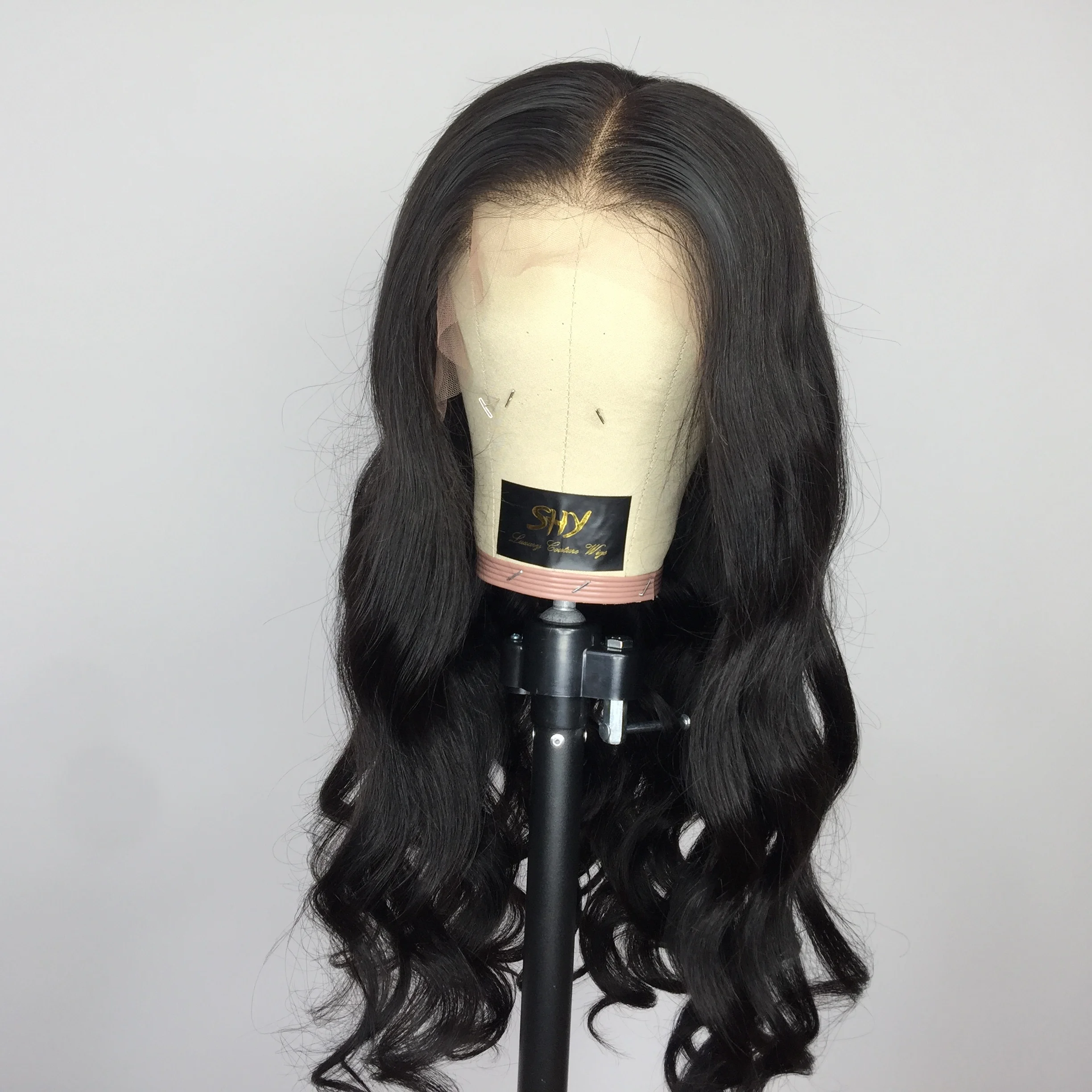 

Full Lace Human Hair Wigs Virgin Brazilian Body Wave Single Knot Pre Plucked Lace Wigs For Black Women