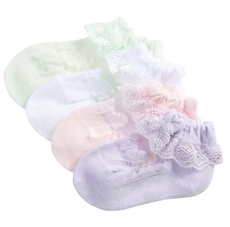 

baby girls socks cool breathable kid socks for summer princess with lace