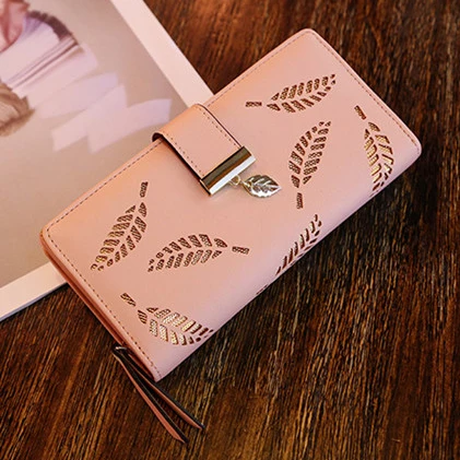 

Factory Supply Women's Pu Leather Zip Around Wallet Clutch Large Travel Purse Wallet