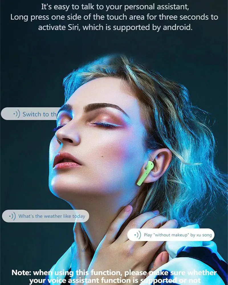 Lonvel Wholesale Colorful TWS i12 inpods 12 Wireless Earphones Frosted Feel Touch Control Tws Earbuds Macaron Bluetooth Earphone - ANKUX.COM