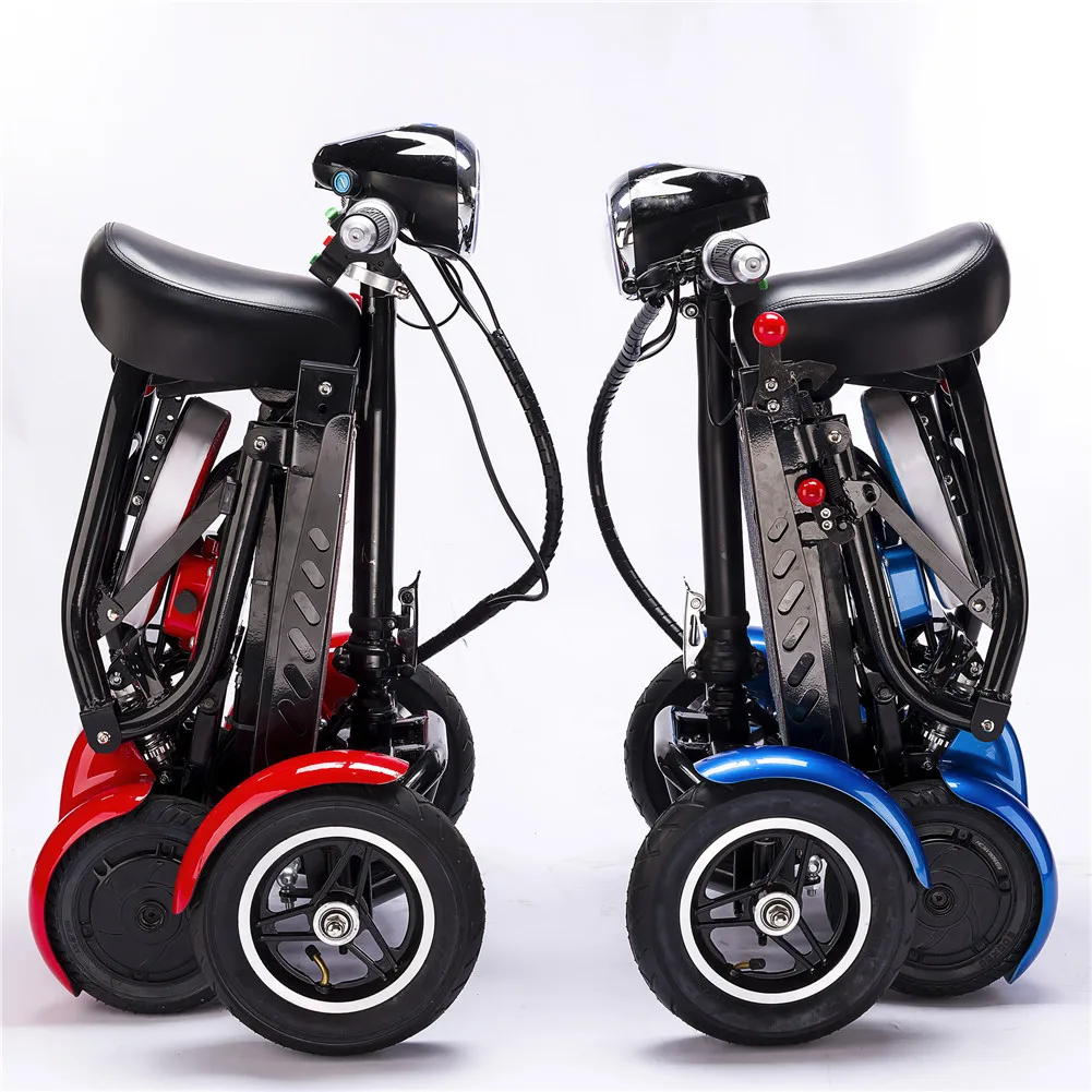 

enhance foldable perfect travel transformer lithium 4 wheel electric folding mobility scooter convenient for elderly, Customized color