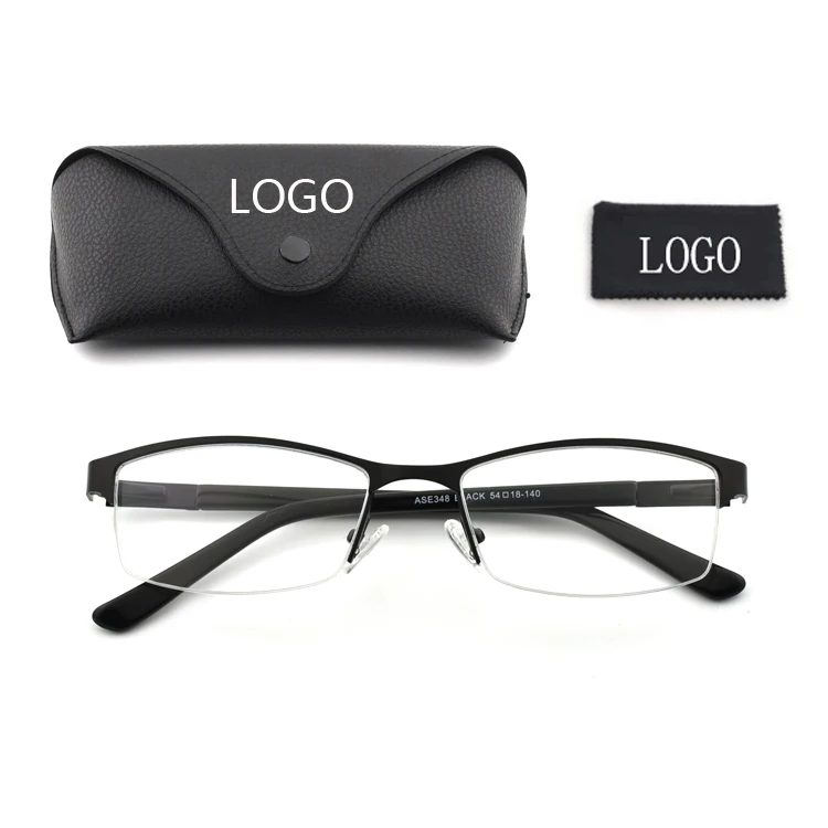 

Doisyer 2021 new arrival wholesale customs logo men business half frame spectacle frames eyeglasses frames 2021