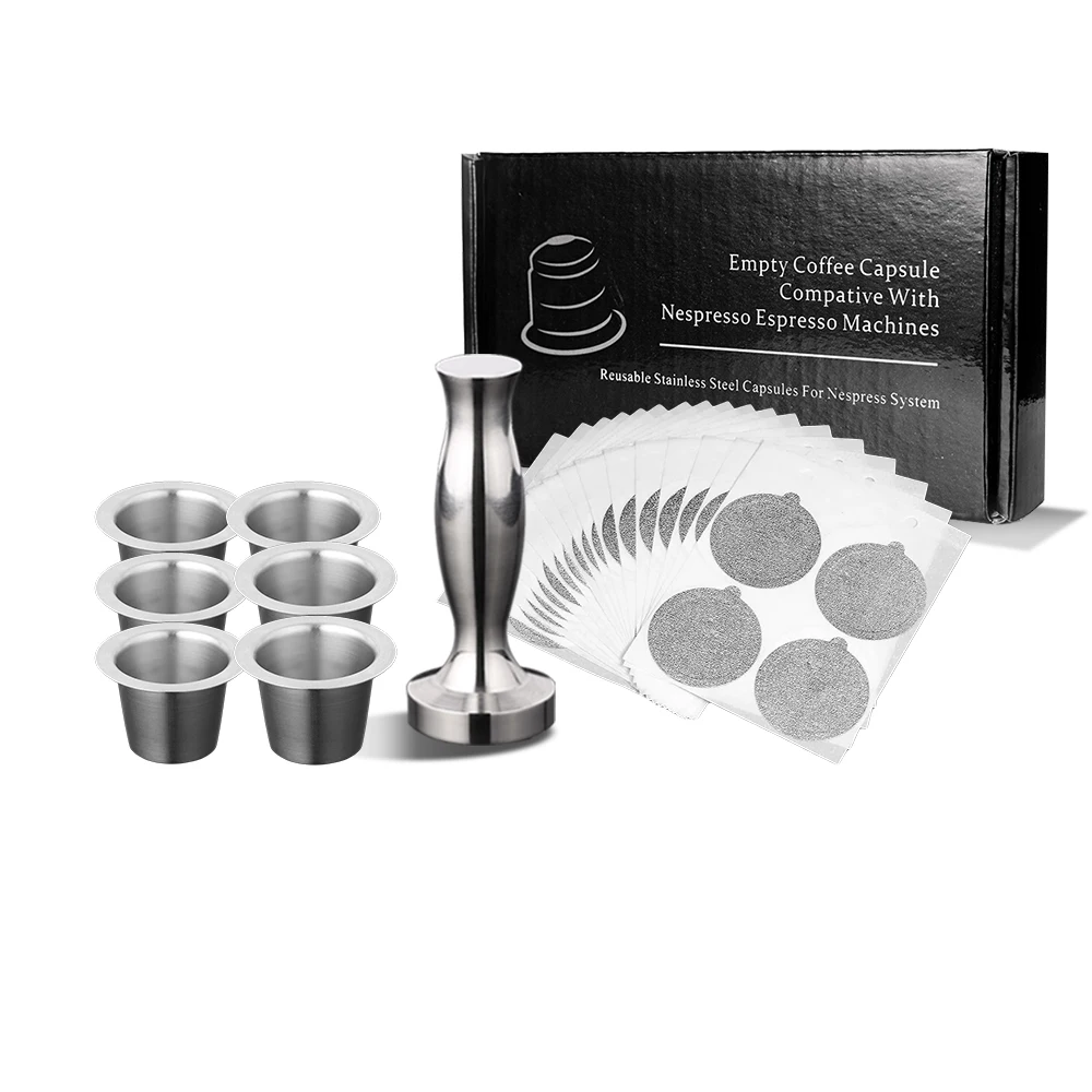 

Hot Selling Wholesale Money Saves Stainless Steel Coffee Maquina Reusable FOR NESPRESSO Capsules