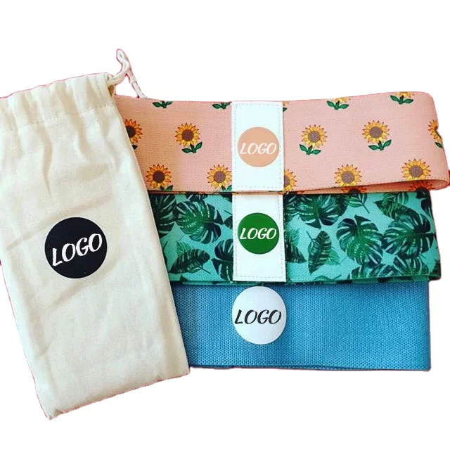 

HOT sale Home Gym Print Peach Fabric Hip Resistance Band for Women Workout, Customized