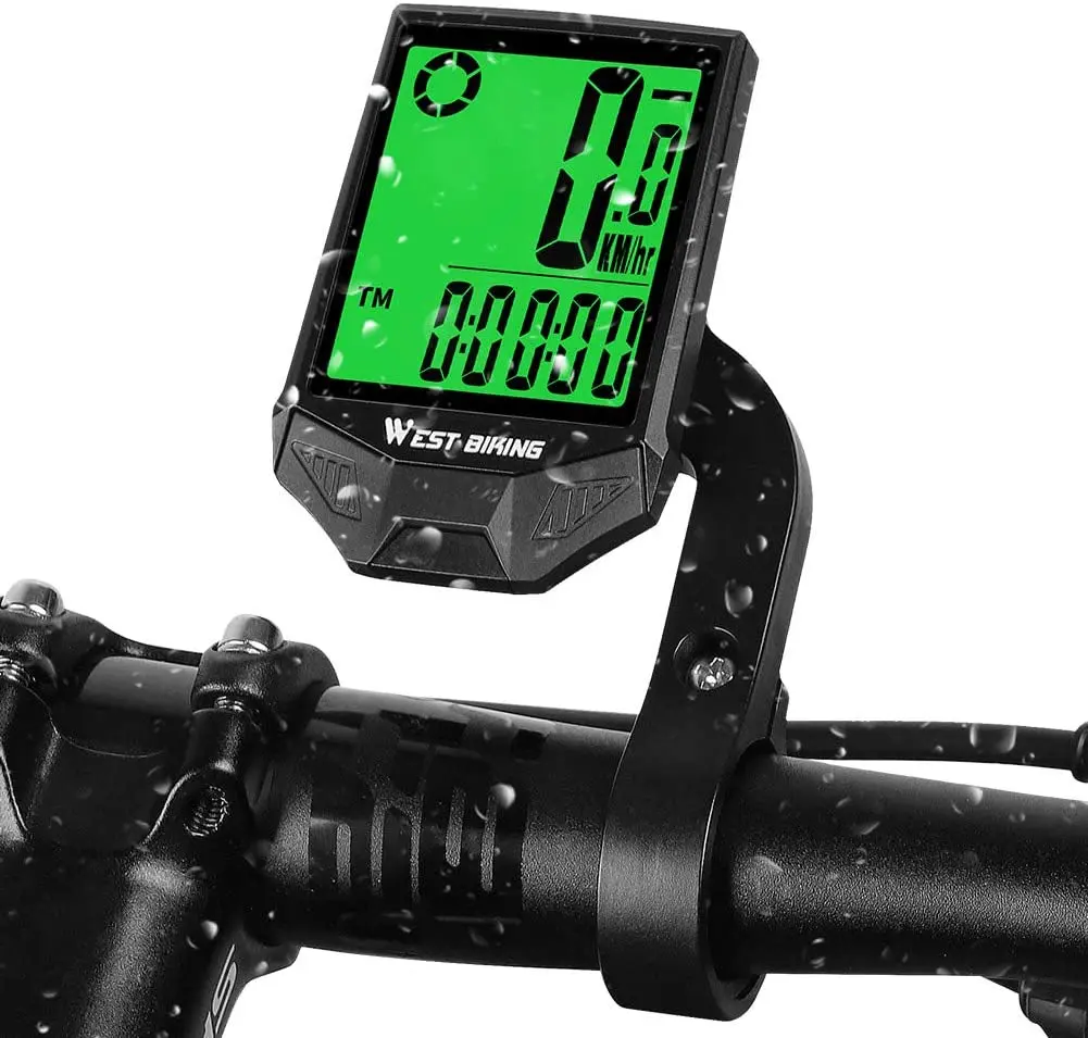 

Bicycle Speed meter and Odometer Wireless Waterproof Cycle Bike Computer with LCD Display & Multi-Functions